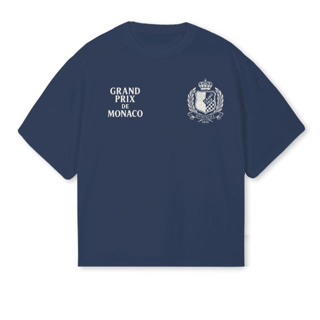 FORMULAAZUL Navy Blue Oversized Boxy Tee.