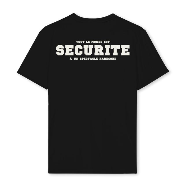 SECURITE Black Regular Tee.