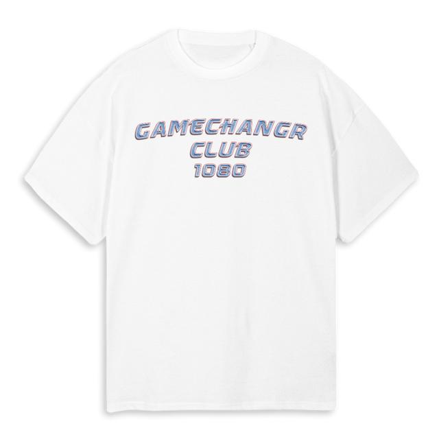 SAINTLOUIS White Oversized Tee.
