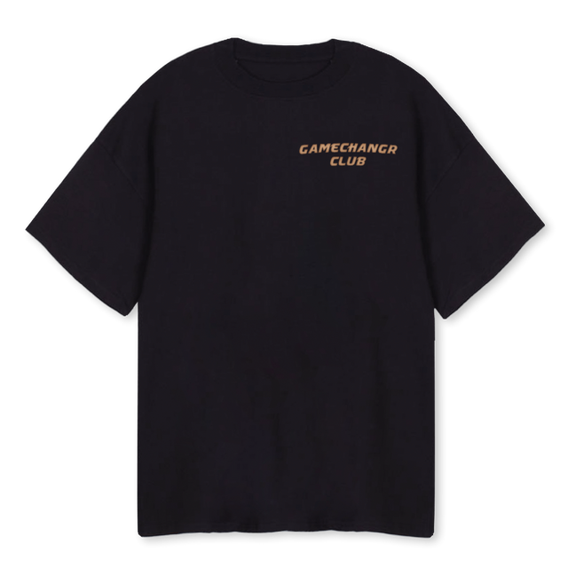 BROWNGC Black Oversized Tee.