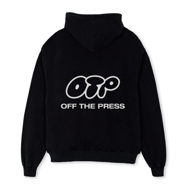 OTP Black Oversized Hoodie.