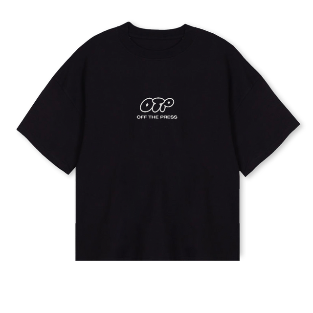TEEEE Black Oversized Boxy Tee.