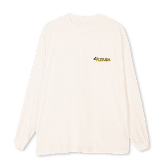 CARS Vintage White Oversized LS Tee.