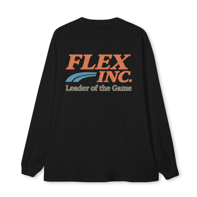 RACESTIPE_B Black Oversized LS Tee.