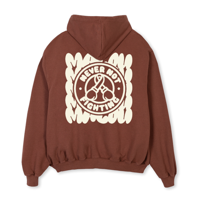 NNFHONE Vintage Brown Oversized Hoodie.
