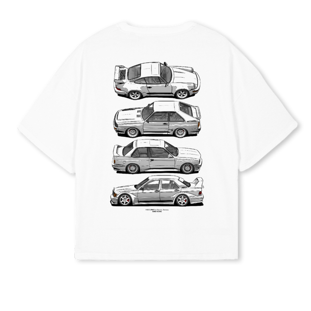 EUROICONSFIRSTSAMPLE White Oversized Boxy Tee.