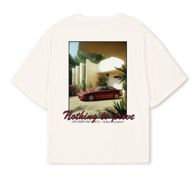 NOTHINGTOPROVE Vintage White Oversized Boxy Tee.