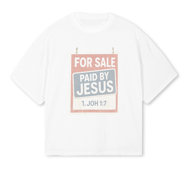 PAID White Oversized Boxy Tee.