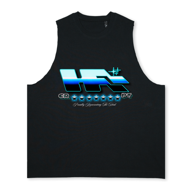 DSSLVDSPORT Deep Black Oversized Vest.