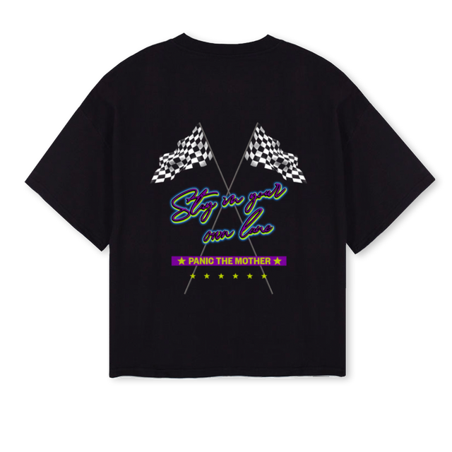 PTM AW Black Oversized Boxy Tee.