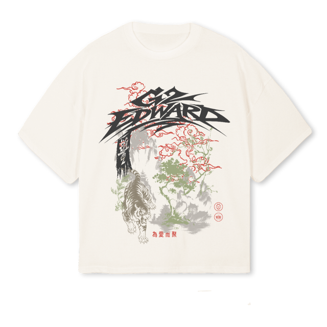 CREAMTSHIRT Vintage White Oversized Boxy Tee.