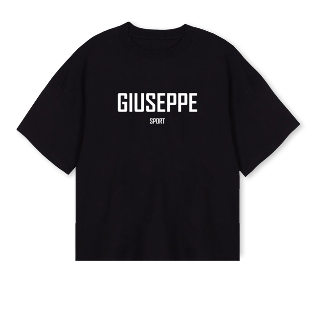 AGGYMT Black Oversized Boxy Tee.
