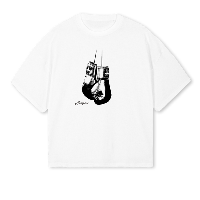VONTABOX White Oversized Boxy Tee.