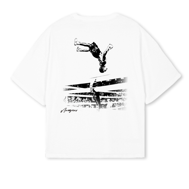 VONTABOX White Oversized Boxy Tee.