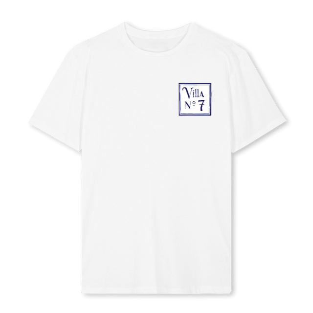 VILLAAZUL White Regular Tee.