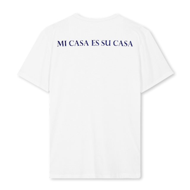VILLAAZUL White Regular Tee.
