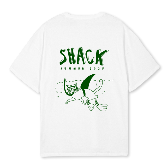 CATSHARK White Oversized Tee.