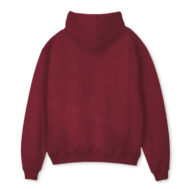 NCIDBURGUNDYHOODIE Burgundy Oversized Hoodie.