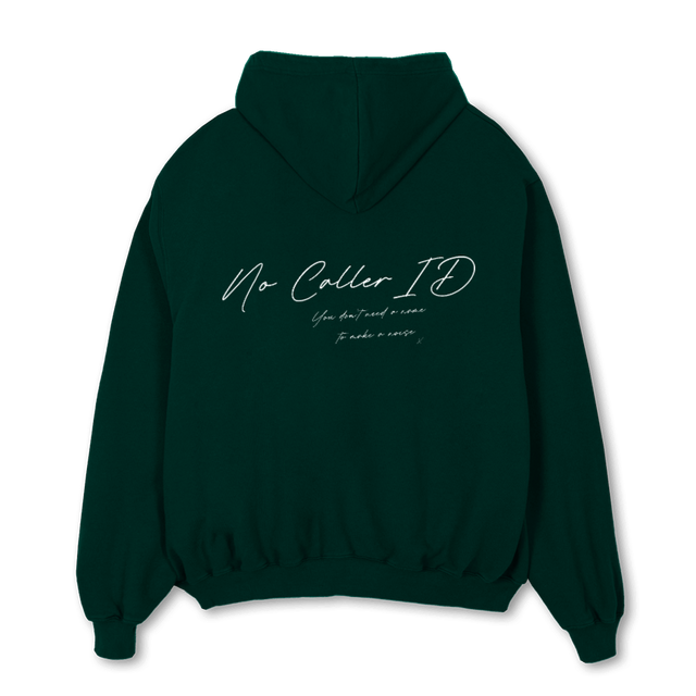 SCRIPTGREENHOODIE Wild Green Oversized Zipped Hoodie.