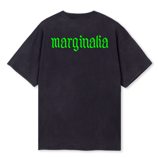 WRITTEN LOG Vintage Black Oversized Tee.