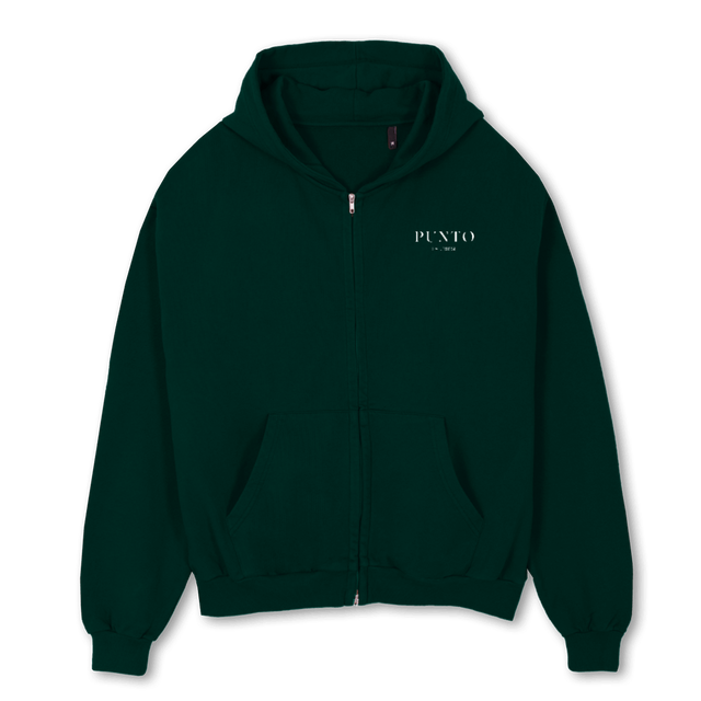 AMERICANO HOODIEZIP Wild Green Oversized Zipped Hoodie.