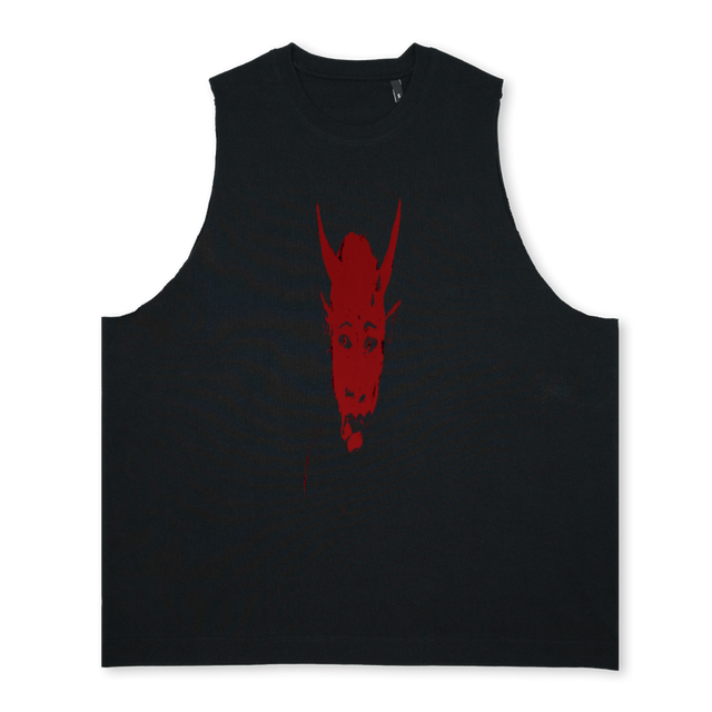 BRIERLEY HILL Deep Black Oversized Vest.