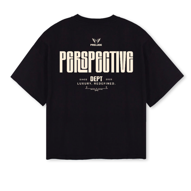 BLACKFRONTANDBACK Black Oversized Boxy Tee.