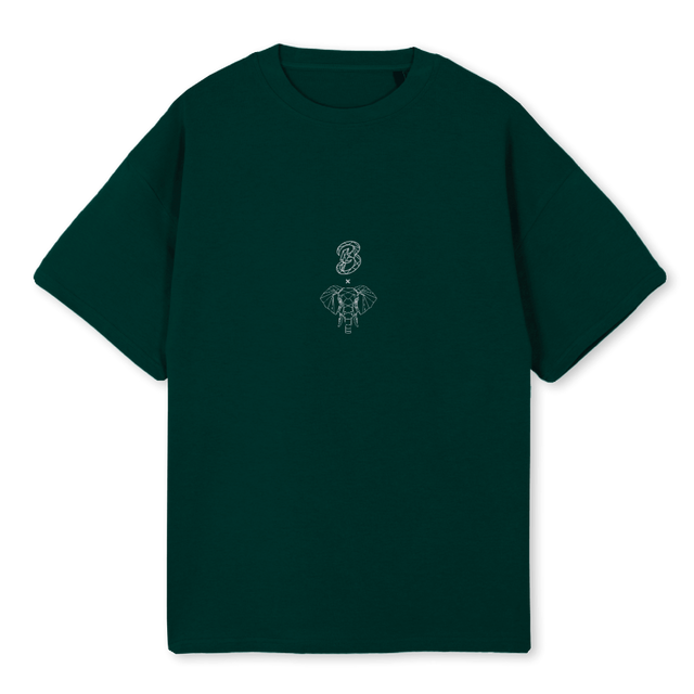 ELEPHANTTWO Wild Green Oversized Tee.