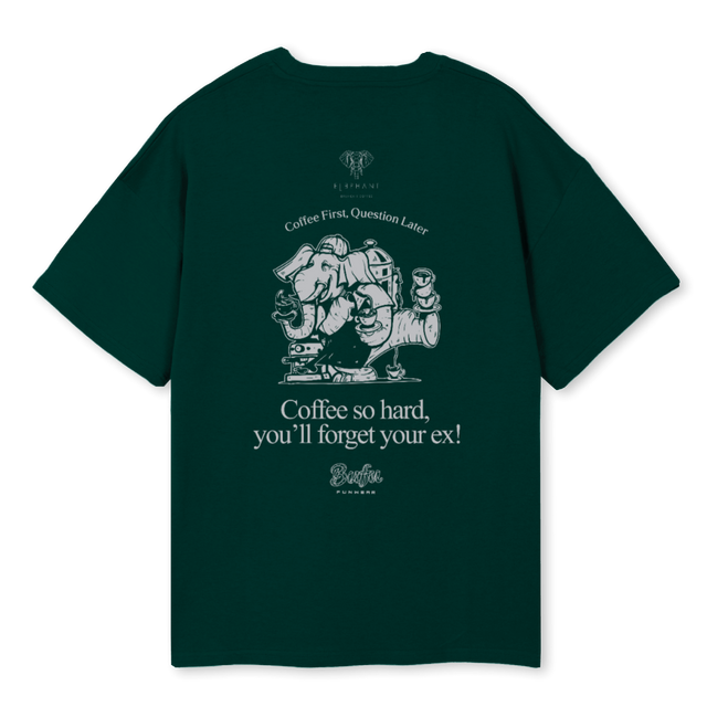 ELEPHANTTWO Wild Green Oversized Tee.