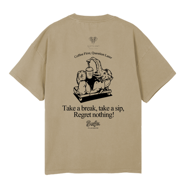 ELEPHANTONE Vintage Dune Oversized Tee.