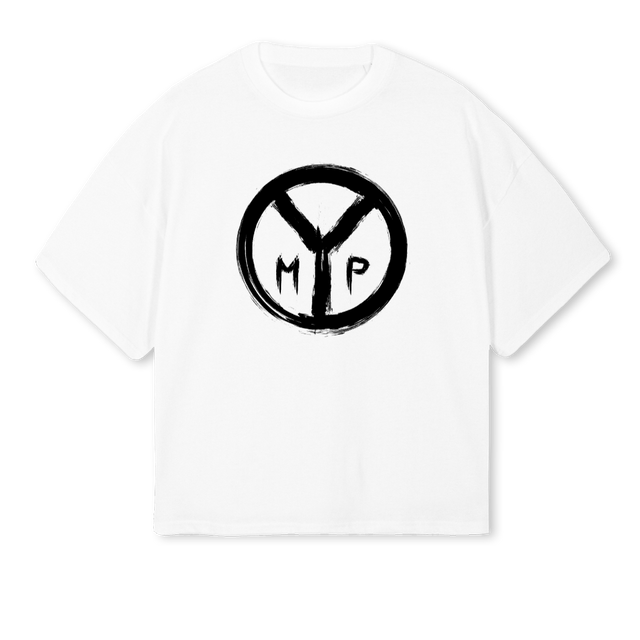 MYP LOG White Oversized Boxy Tee.