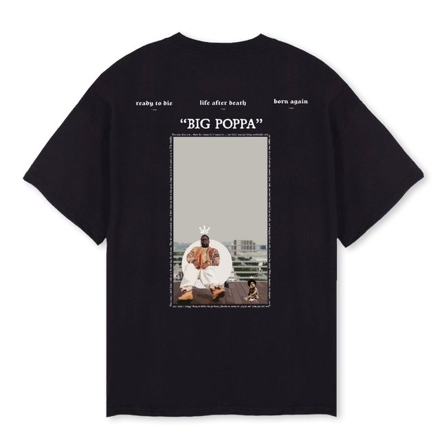 BIGGIE Black Oversized Tee.