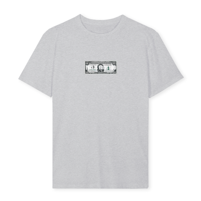 ADWTHISISYOURGOD Light Grey Marl Regular Tee.