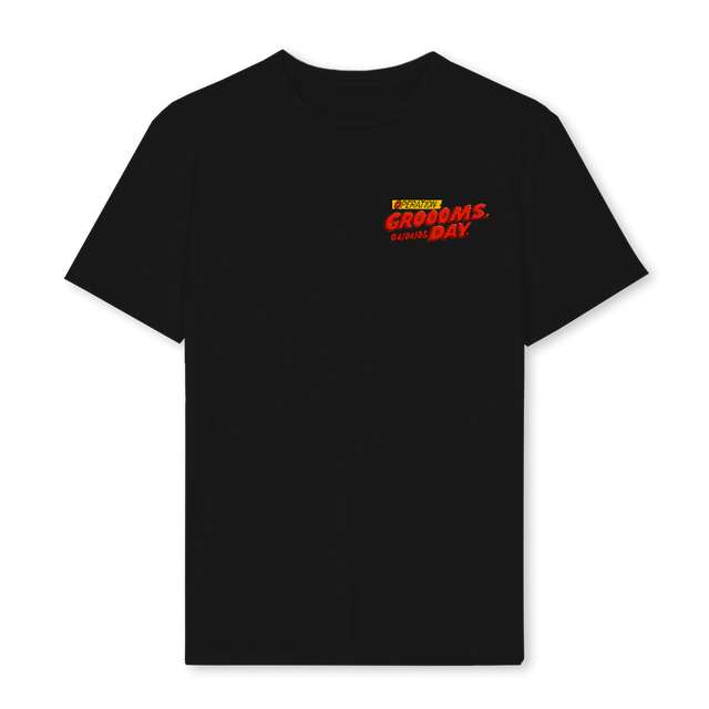 MF GROOM Black Regular Tee.
