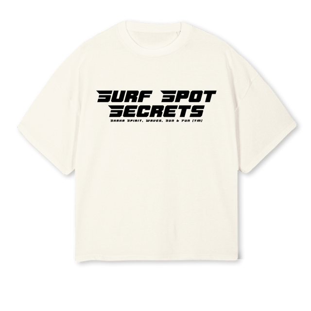 SSSTWO Cream Oversized Boxy Tee.
