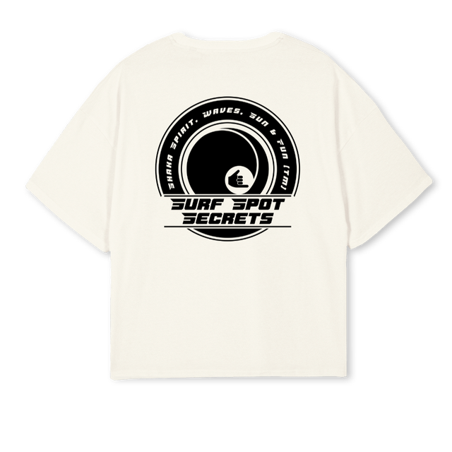 SSSTWO Cream Oversized Boxy Tee.