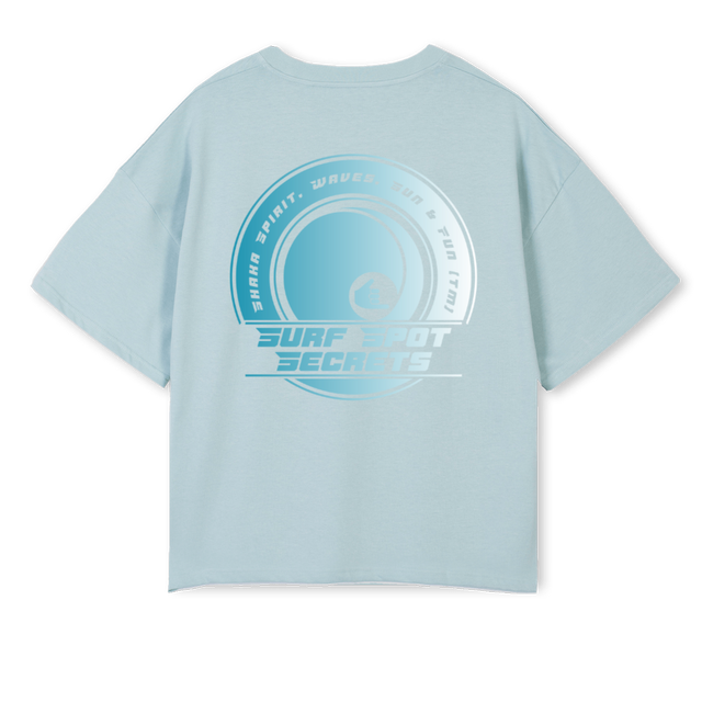 BLUESHIRT Cold Blue Oversized Boxy Tee.