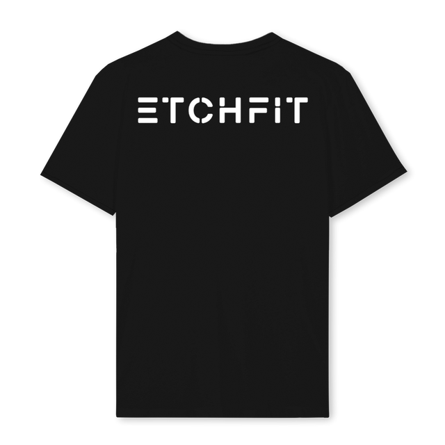 ETCHFITBACK Black Regular Tee.