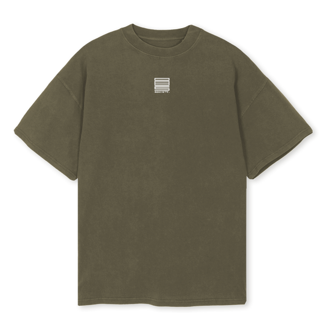 OLIVEMAKEOVER Vintage Olive Oversized Tee.