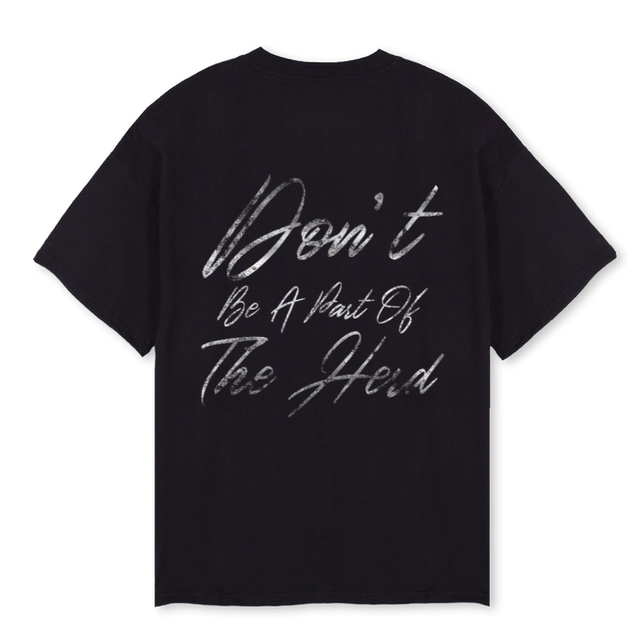 SHEEPHEAD Black Oversized Tee.