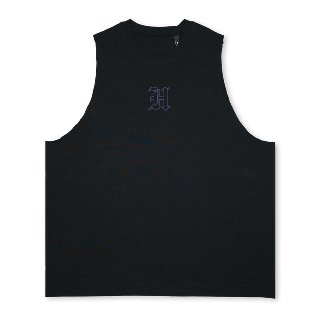PALAMAHAMPA Deep Black Oversized Vest.