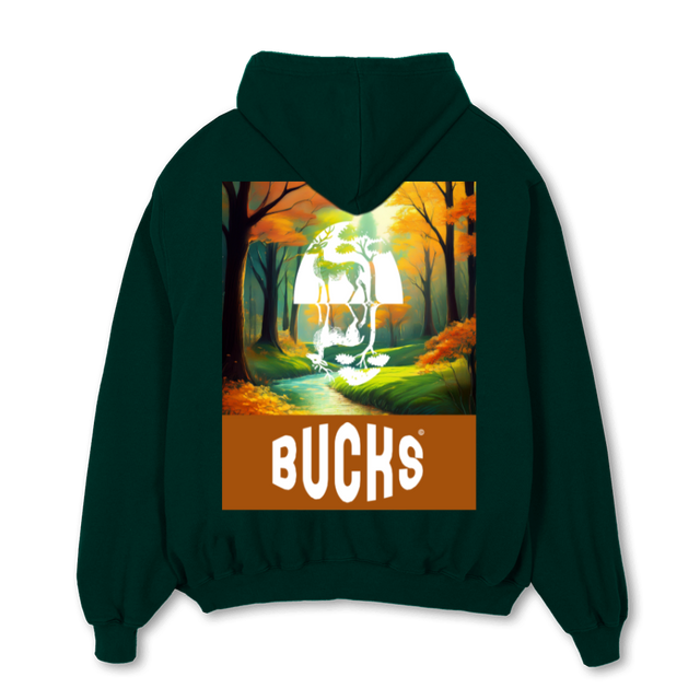 BCSVI Wild Green Oversized Zipped Hoodie.