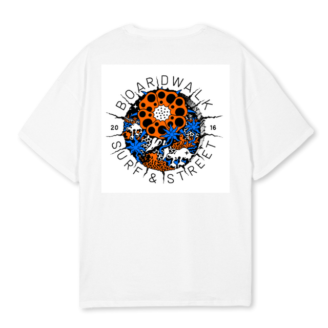 TEEFINSTA White Oversized Tee.