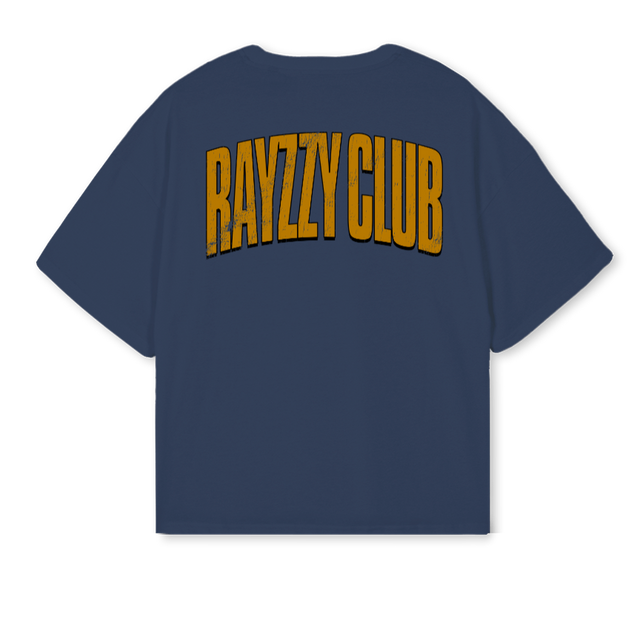 DOGGY GULF Navy Blue Oversized Boxy Tee.