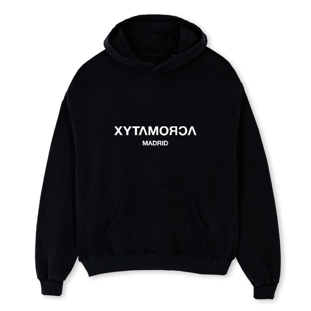 ACROMATYX SUD Black Oversized Hoodie.