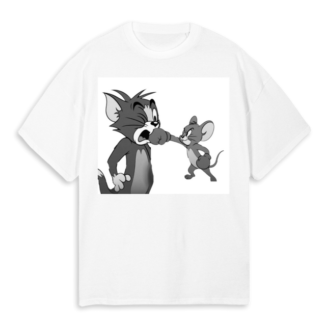 TAJ White Oversized Tee.