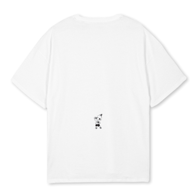 TAJ White Oversized Tee.