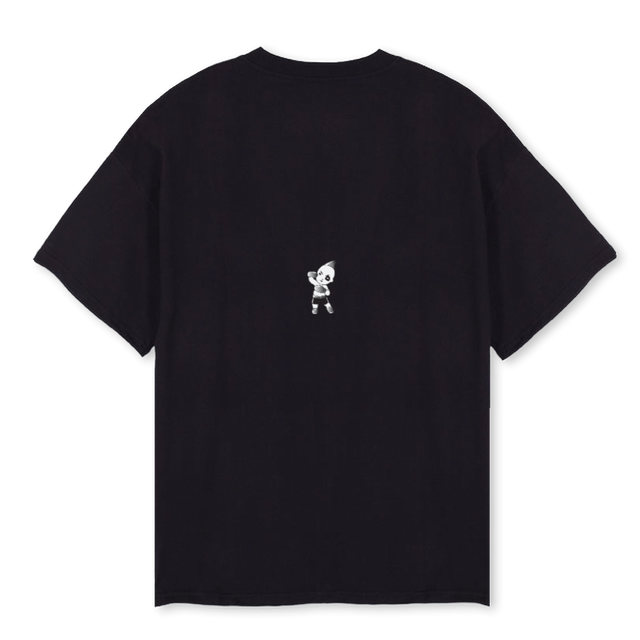 JUSTICE Black Oversized Tee.