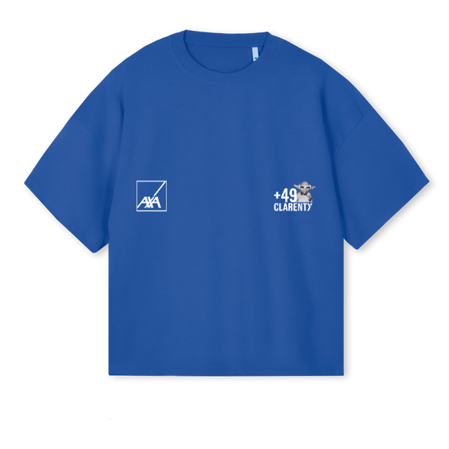 SUMMERTFAXA Cobalt Blue Oversized Boxy Tee.