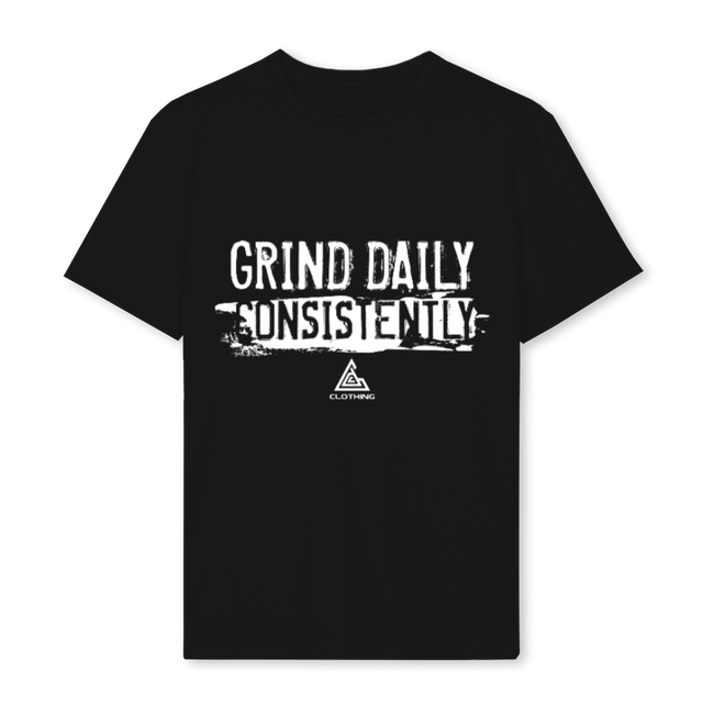 GRNDDAILYCON Black Regular Tee.